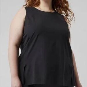 Women's Zephyr Tank Black Sleeveless Top